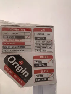 Brand New! Sliding Shower Tri-Door Enclosure - Massive Saving!