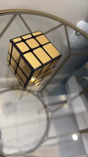 Mirror Rubic Cube, Gold colour, brand new