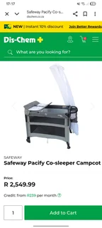 Safeway Co Sleeper Cot