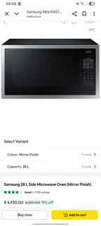 Samsung 28 Litre Microwave