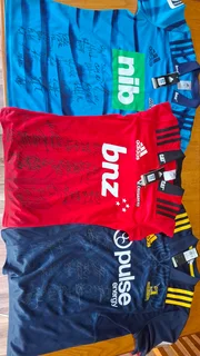 Signed rugby jerseys