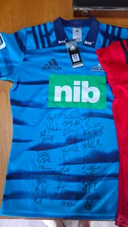 Signed rugby jerseys