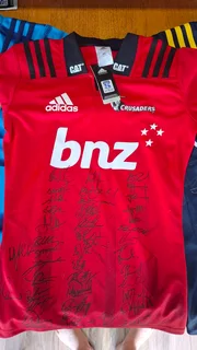 Signed rugby jerseys