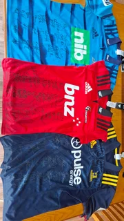 Signed rugby jerseys