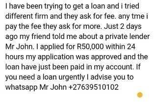 They help me with a financial help