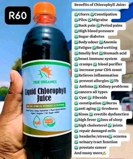 Chlorophyll organic juice for health