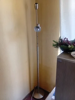 Silver floor lamp