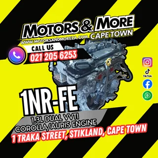 Toyota 1NR-FE 1.3L Corolla / Auris Engine For Sale