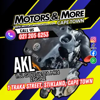 VW AKL 1.6L Golf MK4 Engine For Sale
