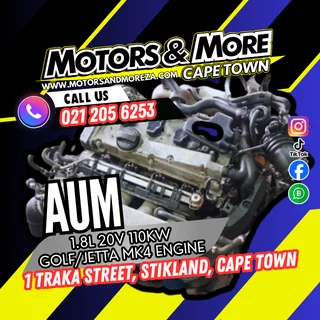 VW AUM 1.8L 20v Turbo Engine For Sale