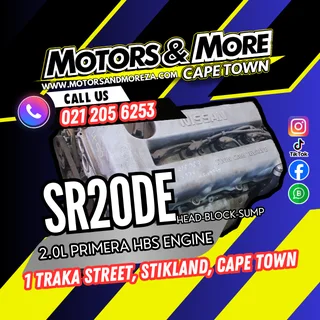 Nissan SR20DE 2.0 Head Block Sump Engine For Sale