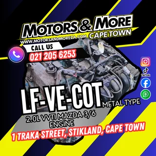 Mazda LF-VE-COT 2.0 Metal  Vvti 3-6 Coil On Top Engine For Sale