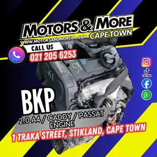 Vwaudi Bkp 2.0 A4 Caddy Tdi Engine For Sale