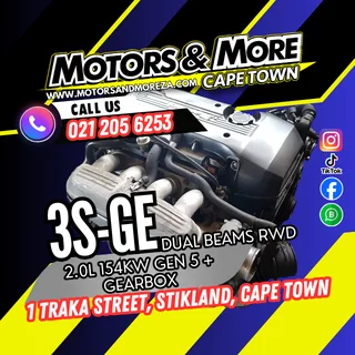 Toyota 3S-GE 2.0 154Kw Gen 5 Engine & Gearbox Combo For Sale