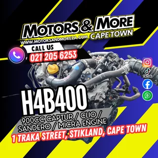 Renault H4B400 900cc Captur / Clio Engine For Sale