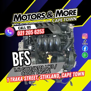 Vwaudi Bfs 1.6 Jetta Mk5 / Caddy Engine For Sale