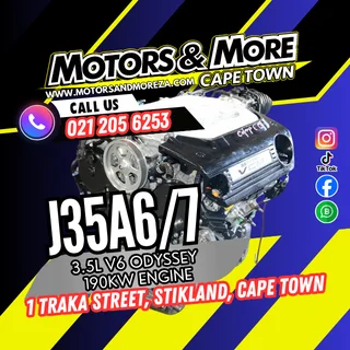 Honda J35A 3.5 Odyssey V6 190Kw Engine For Sale