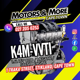 Renault K4M 1.6 16V Clio / Scenic Vvti Engine For Sale