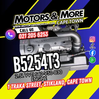 Volvo B5254T3 2.5 S40 / C30 / Hyda Vvti Engine For Sale