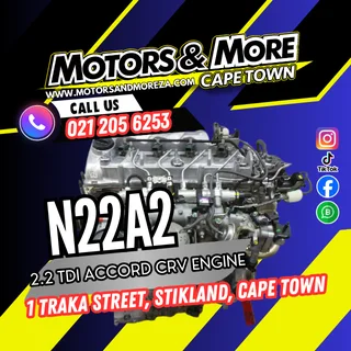 Honda N22A2 2.2 Accord Crv Tdi Engine For Sale