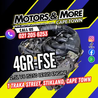Lexus 4GR-FSE 2.5 Is250 V6 Engine For Sale