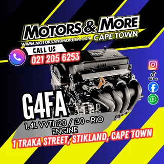 Hyundai G4FA 1.4 i20 - Rio Vvti Engine For Sale