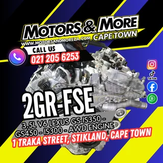 Toyota 2GR-FSE 3.5 GS-IS350 V6 Engine For Sale