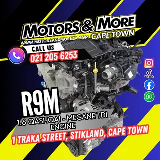 Nissan R9M 1.6 Qashkai Tdi Engine For Sale