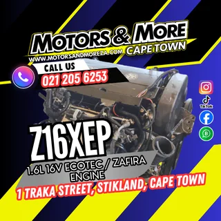Opel Z16XEP 1.6 16V Ecotec / Zafira Engine For Sale