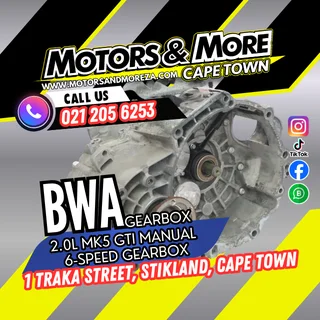 Vwaudi Bwa 2.0 Mk5 Gti 6 Speed Manual Gearbox For Sale