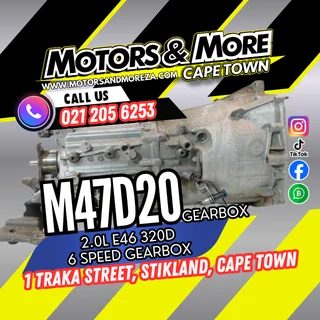 BMW M47D20 2.0 E46 320D Manual 6 Speed Gearbox For Sale