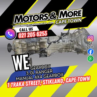 Ford WE 3.0 Ranger BT50 Manual 4X4 Gearbox For Sale