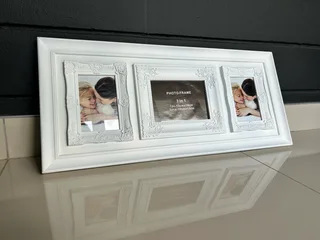 3 set white photo frame
