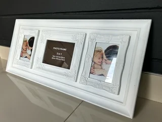 3 set white photo frame