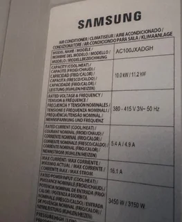 Samsung 36 000 BTU Commercial Inverter Aircon - 3 Phase