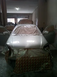 Vehicle spray painting