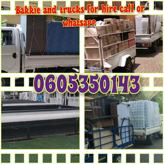 Bakkie and trucks for hire