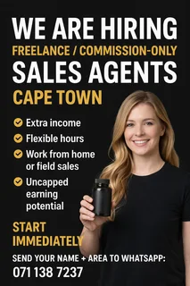 Commission-Only Sales Agents Wanted (Cape Town) – Immediate Start