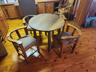 Antique table and 4 chairs