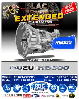 Isuzu Kb 300 Gearbox Black Friday Special