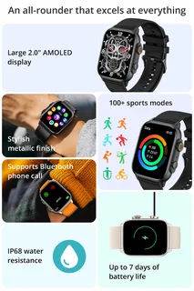 Smart Watch COLMI C81 | AMOLED Screen | Bluetooth Calls | Fitness &amp; Health Tracker