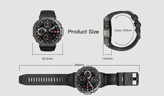 DM58 Smart Watch 1.43 AMOLED | GPS | 5ATM Waterproof | Bluetooth Calling | Outdoor Sports