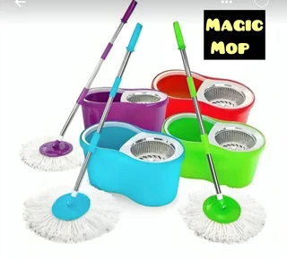Cleaning Mops - Magic Mops with a bucket. Never touch water again 