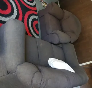 Nice and comfy couches there just need a clean