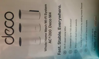 TP-Link Deco M4 (3-Pack) AC1200,New! Sealed! BARGAIN -R1250.00. LTD Available . 0840766357 Whatsap