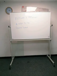 Magnetic whiteboard double sided