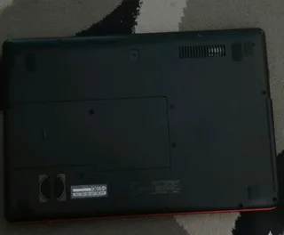 Black and Red Acer Laptop Intel