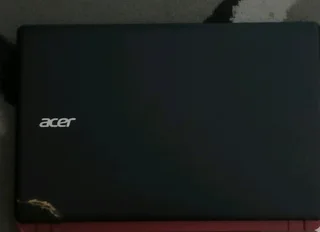 Black and Red Acer Laptop Intel