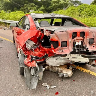 BMW M4 2015 rear-end damage