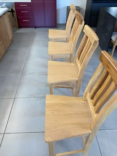 Solid Yellowwood Bar Chairs – Handcrafted | R1,200 Each